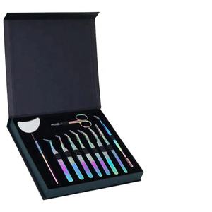 Pinzas de pestañas de acero inoxidable japonesas con logotipo personalizado profesional, punta de fibra ecológica, agarre de diamante, aislamiento personalizable - Product Image 5