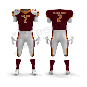 Vente en gros Uniformes de football américain pour hommes respirants à séchage rapide Conceptions personnalisées Uniformes sublimés grande taille - Product Image 3