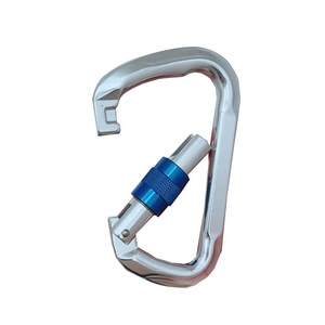 Mosquetón de resorte de seguridad de aluminio para exteriores para escalada en roca, Camping, industria pesada, minería, aplicaciones de seguridad, modelo OEM - Product Image 4