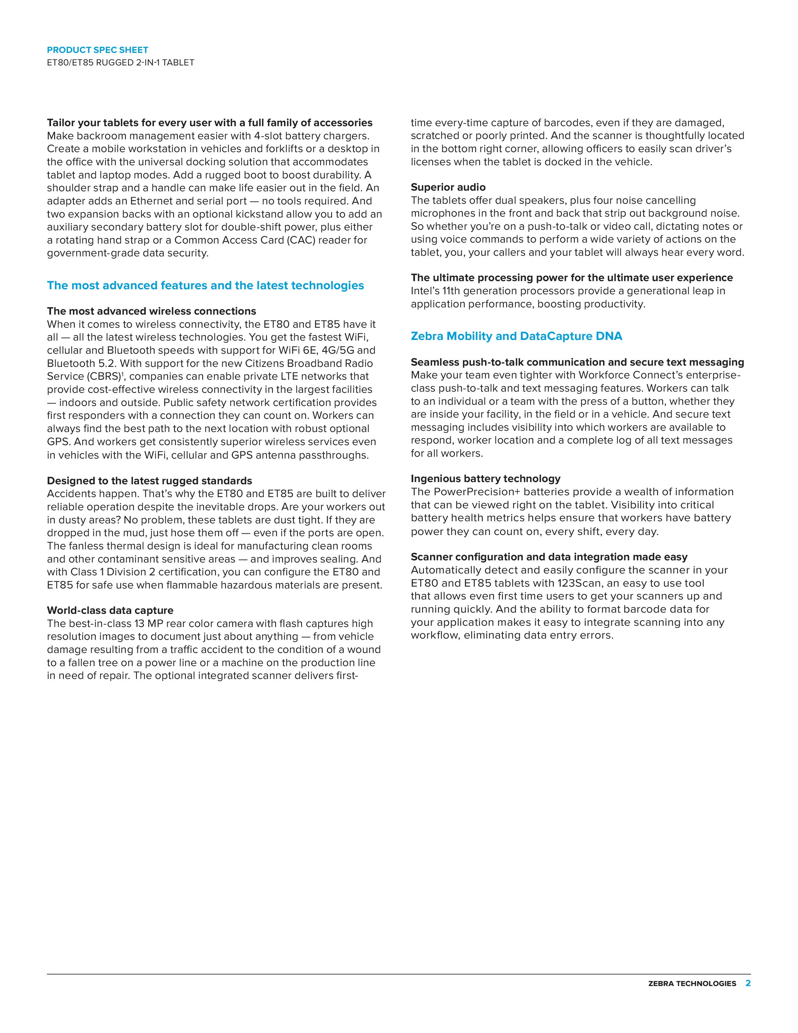 NEW PRODUCT!!! ET80/ET85 RUGGED 2-IN-1 TABLET - THE DEPENDABLE WINDOWS TABLET CREATED FOR THE WORKERS