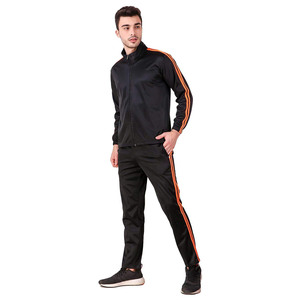 Chándal Deportivo Unisex Personalizado al por Mayor con Cremallera Completa, Estilo Urbano, Color Sólido, para Otoño e Invierno, Transpirable, 100% Poliéster - Product Image 2