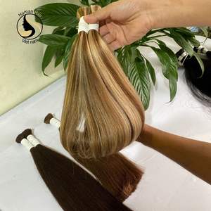 Extensiones de cabello humano liso para mujer, pelo natural de alta calidad con cutícula, Color Piano, a granel, precio de fábrica - Product Image 4