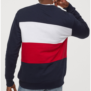 Haute qualité Cusomt fait hommes pull couleur bloc sweats à capuche et sweats hommes à capuche sweat cordon coréen - Product Image 4