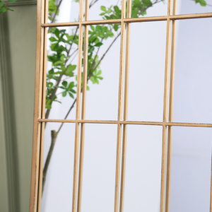 Miroir de sol en arc décoratif à cadre doré, arc moderne pour Dressing, miroir de jardin extérieur pleine longueur pour salle de bains - Product Image 3