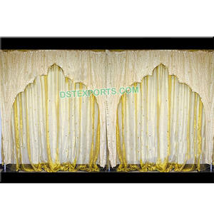 La boda del bordado de templo Fondo Decoración Para Boda bordado tipo arco de fondo - Product Image 1