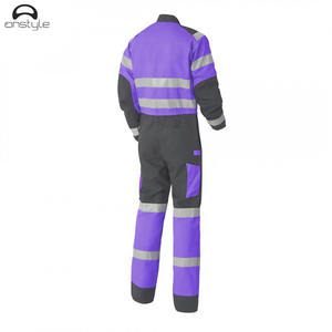 Ropa de trabajo con logotipo OEM, monos para adultos con dos cremalleras, diseño parcheado, mono transpirable de secado rápido multicolor, desechable, PE PP - Product Image 4