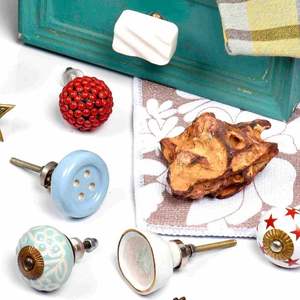 Fait main Pourpre Solide Tiroir Poignées boutons Armoire Décorative Boutons CSCRK-188 (SCRK-41) - Product Image 4