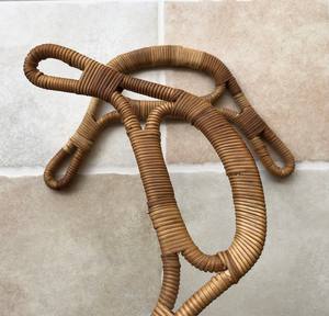 Poignée en rotin, de couleur marron foncé pour sac et porte-monnaie - Product Image 2