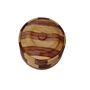 Unique Design <b>Wood</b> Chapati <b>Box</b> Highest Quality Round Shape Roti <b>Box</b> With Metal Knob For Kitchen Roti <b>Box</b> - Product Image 5