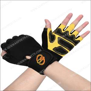 Guantes de entrenamiento ligeros transpirables de medio dedo para interior/exterior para hombres, levantamiento de pesas, gimnasia para mujeres, cuero de silicona - Product Image 4