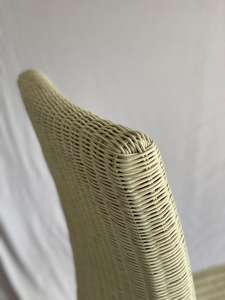 เก้าอี้รับประทานอาหารทำจากหวายธรรมชาติแบบนอร์ดิกทำจากไม้จริงสำหรับใช้ในคลังสินค้ากลางแจ้งซูเปอร์มาร์เก็ตห้องครัวโรงแรม - Product Image 6