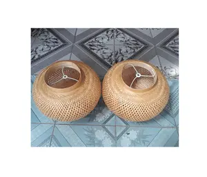 Вьетнамское бамбуковое искусство, Натуральный Бамбуковый Плетеный купол, потолочный светильник, бамбуковый подвесной светильник 99GD