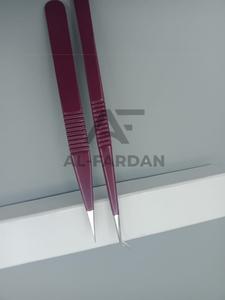 แหนบปลายขนตาแบบตรง45องศาทำจากสเตนเลสทนทานแบบมืออาชีพตามสั่ง - Product Image 2