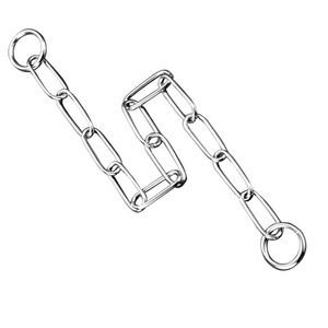 Collier de dressage pour chien en fer massif de qualité supérieure, à maillons ovales classiques, vente en gros - Product Image 3
