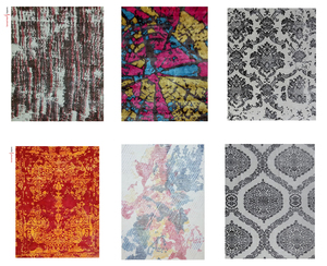 Tapis en Viscose tissé à la main de luxe brodé imprimé professionnel doux soyeux lisse anti-dérapant tapis de chambre Durable pile moyenne - Product Image 4