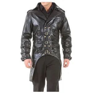 Post Apocalyptic Steampunk Jacket Gothic Costume Trench Coat