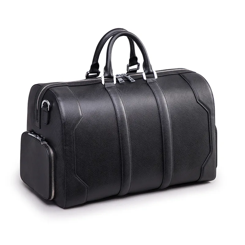 Wholesale New Design Large Capacity Travel Bag Business Men Leather Travel Duffle Bag