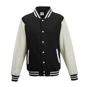 Veste de baseball varsity en laine personnalisée pour homme - Manches noires/grises/jaunes/rouges - 100% laine coupe-vent et séchage rapide - Product Image 6