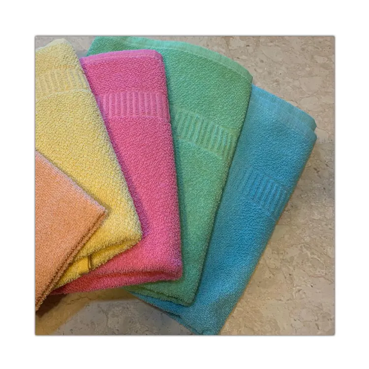 OEM Factory Wholesale Plain Square Shape Cotton Towel Gift Bathroom Towel