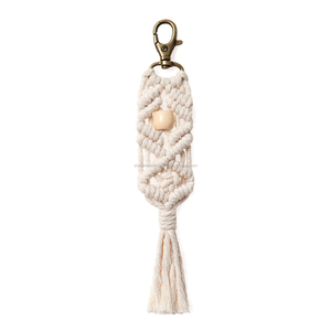 Llaveros de Macramé de Lujo, Accesorios de Algodón, Llavero de Macramé Bohemio, Tamaño Personalizado, Hecho a Mano, 200 Piezas, Etiqueta de Marca del Comprador - Product Image 5