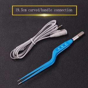Bipolar Coagulation Tweezers European Standard Ophthalmic Film <b>Plug</b>-in Electrode Tweezers Coagulation Line High Temperature - Product Image 4