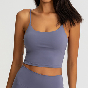 OEM Gym Fitness Yoga Athletic Sleeveless Shirts Workout OEM Logo Embroidery Ladies custom women tank <b>top</b> - Product Image 2