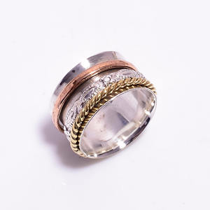 Bague de méditation en argent sterling 925 avec pierres précieuses en tanzanite naturelle, bijoux en argent avec pierres précieuses, bijoux en argent tendance pour femmes - Product Image 6