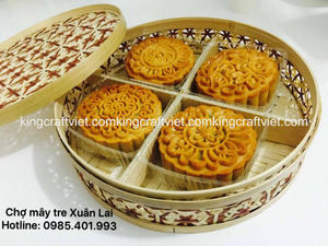 Boîte de paniers cadeaux en bambou Offre Spéciale paniers cadeaux en bois naturel en osier décoration d'intérieur en gros du fournisseur vietnamien - Product Image 2