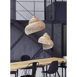 Plafonnier led en rotin, 100% fait à la main, matériau naturel, de haute qualité, applique murale, abat-jour en osier, offre spéciale - Product Image 6