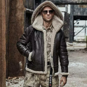 New Windbreaker Motorcycle Heavy Work <b>Fur</b> Leather <b>Jackets</b> <b>for</b> <b>Men</b> 2021 - Product Image 6