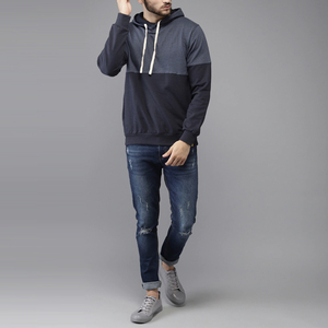 Alta calidad logotipo personalizado Unisex alta calidad hombres Fitness desgaste deporte gimnasio calle desgaste moda Casual sudaderas con capucha - Product Image 2