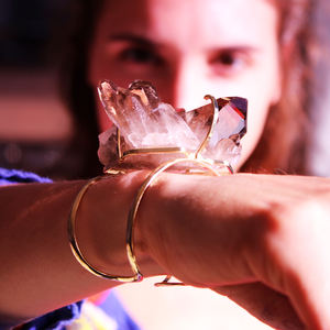 Naturel Extra Qualité Quartz Fumé Fil Bracelets Ensemble de Bijoux de Pierres Précieuses - Product Image 2