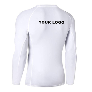 Chemise de sport Rash Guard Bjj Tissu Personnalisé Conception Libre Manches Longues Polyester Uni Vente en gros Hommes Sublimation Personnalisé OEM Gsm - Product Image 3