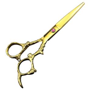 Juego de 4 tijeras de peluquero de acero inoxidable con mango de dragón, tijeras de adelgazamiento y corte de pelo, uso en salón, maquinilla de afeitar certificada CE - Product Image 2