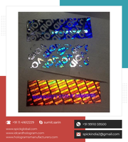 Autocollant holographique 3D personnalisé, autocollant décoratif coloré, étiquettes holographiques anti-contrefaçon, anti-effraction, imprimées en UV, PET