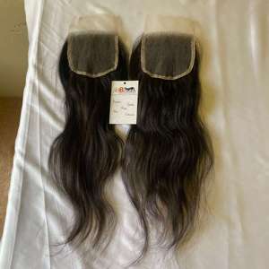 Extensions de cheveux humains indiens de temple, avec frontal transparent 5x5, closure en dentelle HD 13x6, pré-épilé, dentelle suisse HD, fournisseur - Product Image 1
