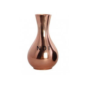 <b>Copper</b> Plating Finishing Wedding and Engagement Parties Decoration Aluminium Flower <b>Vase</b> Attractive Design Metal Flower Pot - Product Image 2