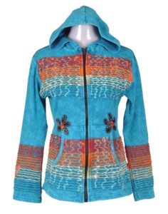 Sudadera con capucha para mujer, con diseño de RAZORCUT, azul turquesa, CSWJ 366 - Product Image 1