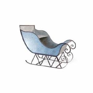 Fait à la main écologique traditionnel INS inspiré fer noël fantaisie traîneau décor à la maison suspendus métal matériel emballage en boîte - Product Image 1