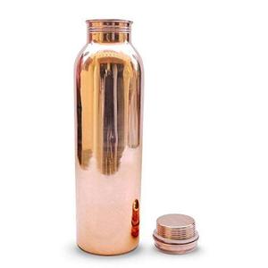 Botella de agua avanzada a prueba de fugas, hecha con cobre puro, para los beneficios de Ayurveda y brillo de la piel al precio más bajo - Product Image 2