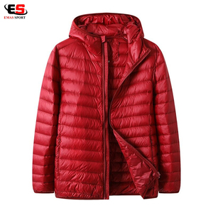 Chaqueta acolchada con capucha resistente al agua y ligera de alta calidad para hombre, diseño de cremallera, soporte Vintage, informal de negocios, nuevo invierno - Product Image 5