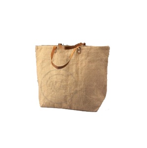 Sac de shopping, en Jute, blanc uni, imprimé écran, fantaisie, pour femmes, vente en gros, plage, impression personnalisée - Product Image 6