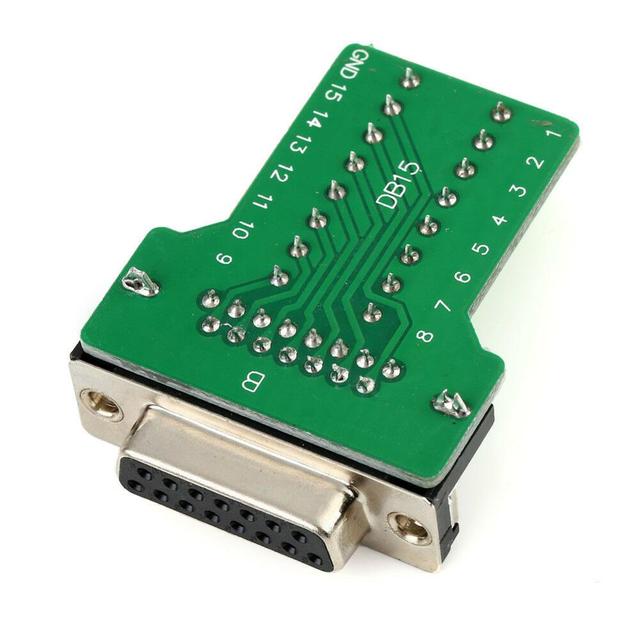 D-SUB DB15 VGA 15Pin Male Female Plug to Terminal Breakout Board Adapter Connectors
