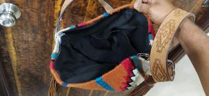 Navajo Horse Products Wool Western Navajo Bag 15x16 "Logotipo personalizado - Product Image 2