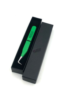 แหนบต่อขนตาจับเพชรเคลือบผงขึ้นฉ่าย90องศาทำจากสเตนเลสออกแบบโลโก้ได้ตามต้องการ - Product Image 6