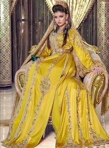 Magnifique robe CAFTAN pour mariage, tenue superbe avec élégantes perles en verre de cristal mélangées en pierre, travail, 2021 - Product Image 2
