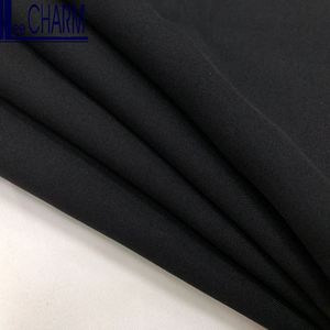 CP6286 taiwán fino de poliéster Abaya Material de tela negro