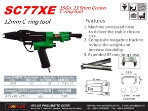 APLUS SC77XE,แหวนหมูสำหรับเบาะรถยนต์,จมูกยาว87มม.,ขนาดปิด7.9มม. ถึง11มม - Product Image 3