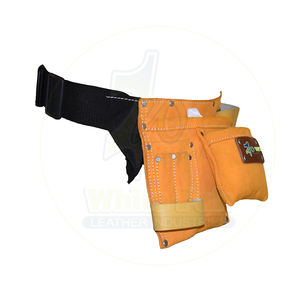 Genuine <b>Leather</b> Waist <b>Tool</b> Bag Bolsa De Herramientas De Cuero Made From Split <b>Leather</b> <b>Tool</b> <b>Pouch</b> Bag - Product Image 3