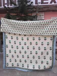 Mantas de tela estampadas a mano de alta calidad, edredones reversibles acolchados de algodón, edredón para ropa de cama de invierno para el hogar - Product Image 2